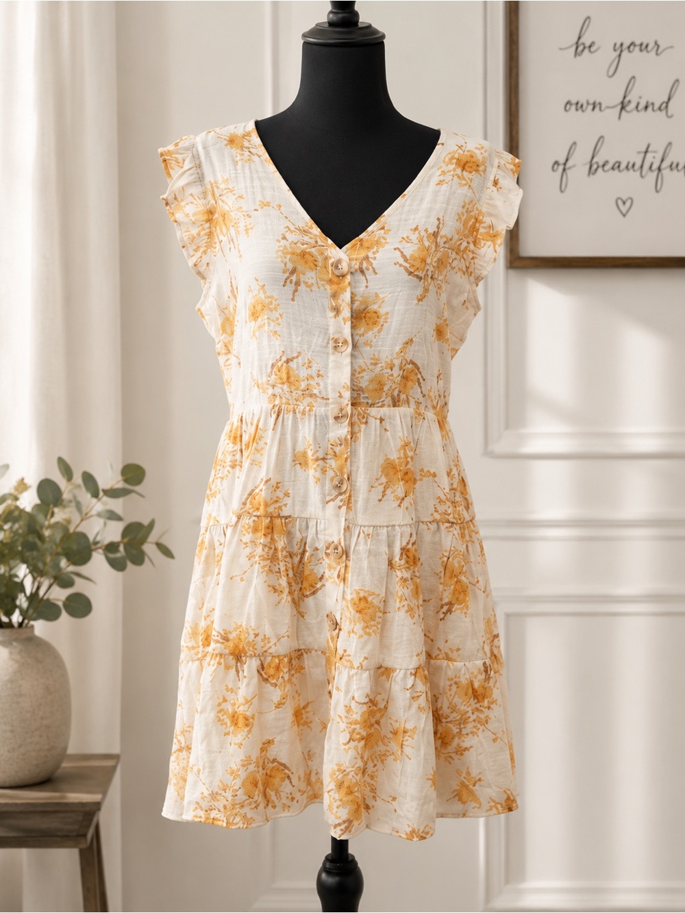 Floral Sundress Size Large E & M brand